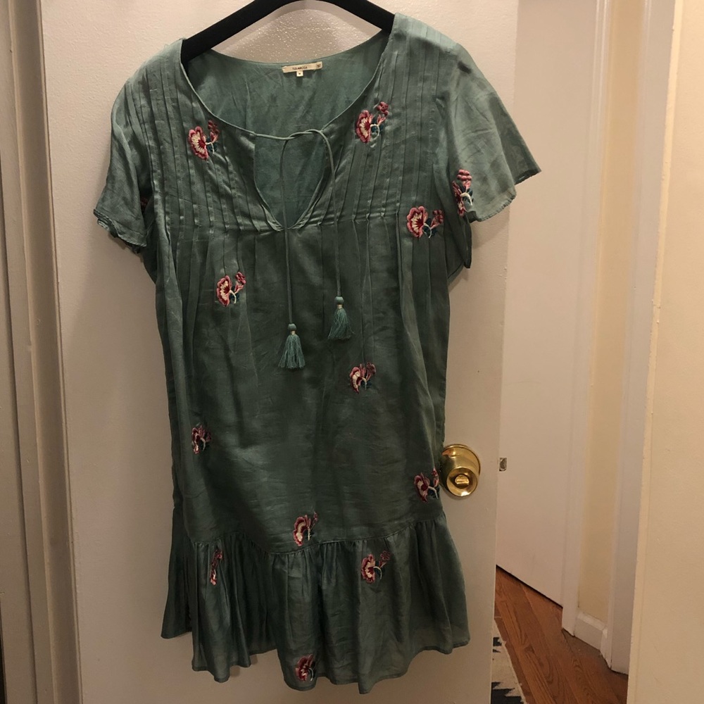 Tularosa green printed dress